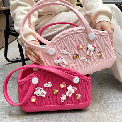 Stylish Handbag - Spacious with Decorative Elements(Orange) V888-ELOSUNG35290