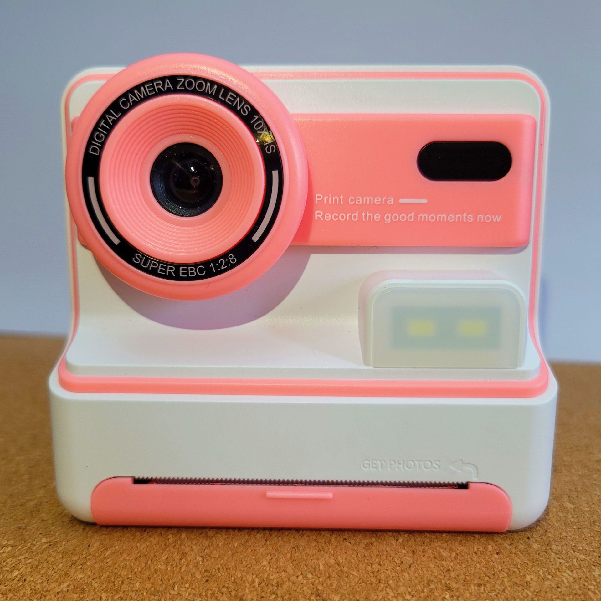 Kids Instant Print Camera - Creative Drawing & Photo Fun with Thermal Printing(Pink+32GB memory card) V888-ELOSUNG35306