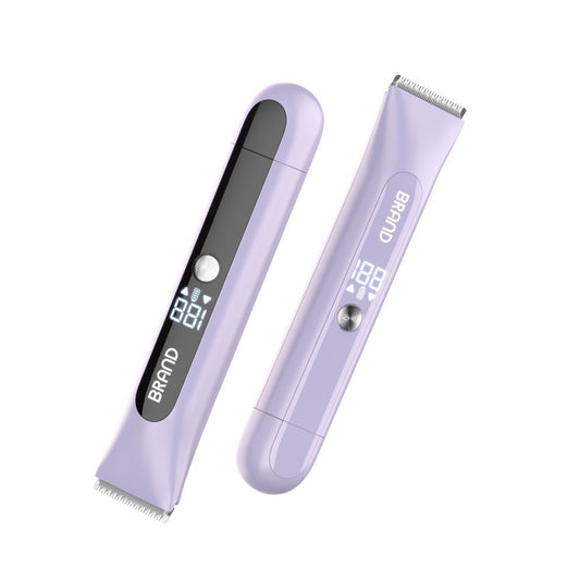Dual-Head Electric Hair Trimmer - IPX7 Waterproof Body Groomer with Type-C Charging(purple) V888-ELOSUNG35317