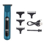 Professional Steel Hair Clipper - Low Noise Motor with 3 Guard Combs & Type-C Charging(blue) V888-ELOSUNG35320