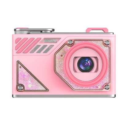 Glitter Sand Design 64MP HD Digital Camera with LED Fill Light & Auto Focus(pink) V888-ELOSUNG35329