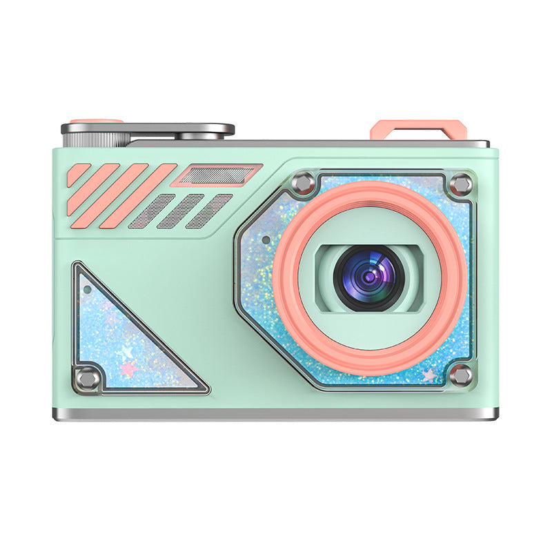 Glitter Sand Design 64MP HD Digital Camera with LED Fill Light & Auto Focus(green) V888-ELOSUNG35330