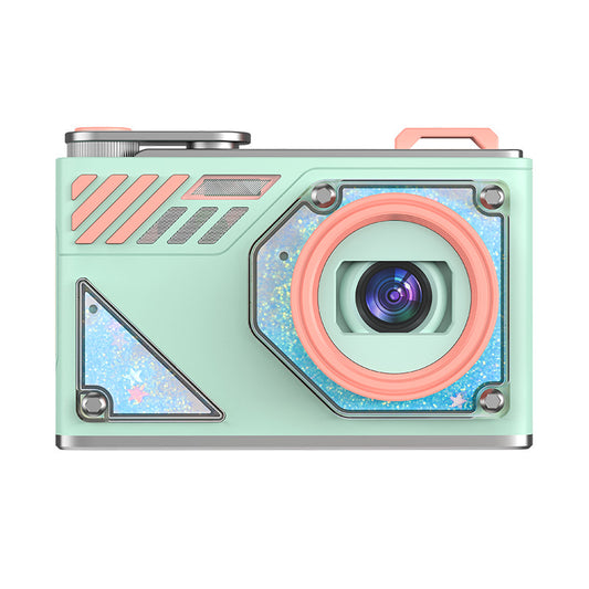Glitter Sand Design 64MP HD Digital Camera with LED Fill Light & Auto Focus(green) V888-ELOSUNG35330