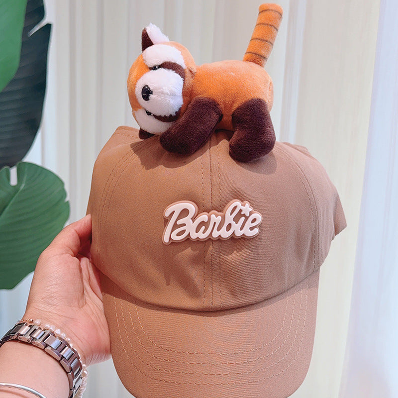 Cute Plush - Decorated Baseball Cap(khaki) V888-ELOSUNG35343