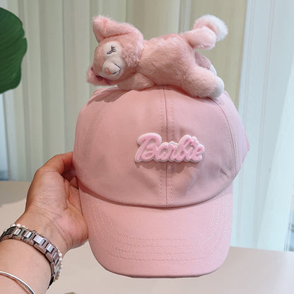 Cute Plush - Decorated Baseball Cap(Meat pink) V888-ELOSUNG35344