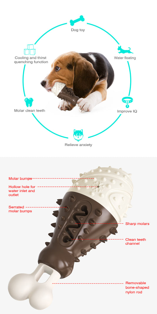 Multifunctional Dog Toy with Cooling, Dental Care & Floating Features(orange) V888-ELOSUNG35355