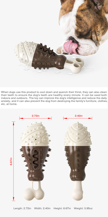 Multifunctional Dog Toy with Cooling, Dental Care & Floating Features(Chocolate color) V888-ELOSUNG35357