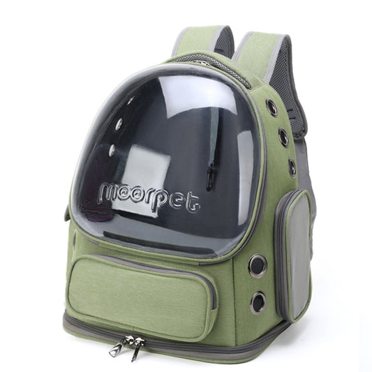 Spacious Pet Carrier with Ventilation System & Water-Resistant Design(green) V888-ELOSUNG35368