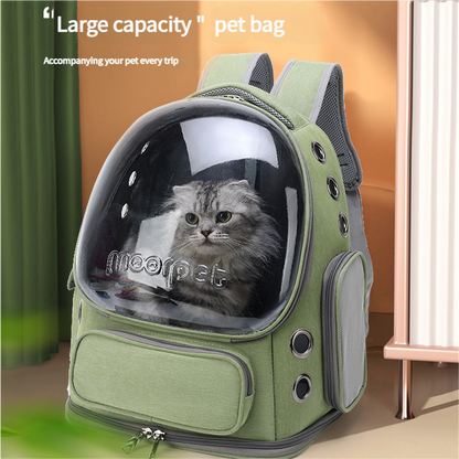 Spacious Pet Carrier with Ventilation System & Water-Resistant Design(blue) V888-ELOSUNG35372
