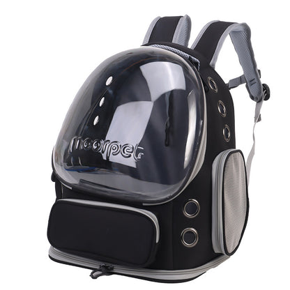 Spacious Pet Carrier with Ventilation System & Water-Resistant Design(black) V888-ELOSUNG35373