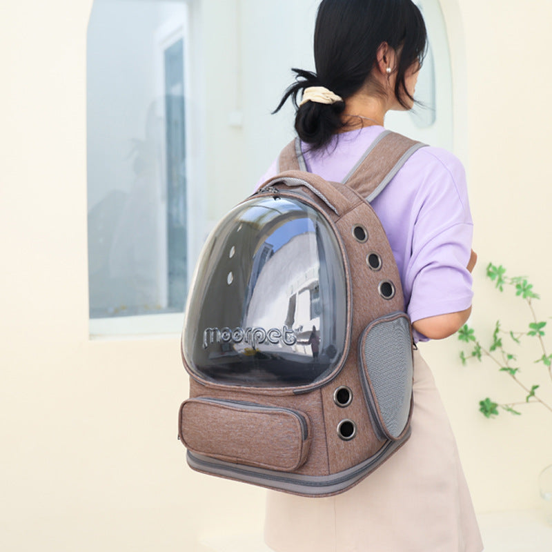 Spacious Pet Carrier with Ventilation System & Water-Resistant Design(black) V888-ELOSUNG35373