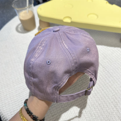 Adorable Cartoon Cat & Stars Baseball Cap - 100% Cotton, Adjustable Fit, Sun Protection(green) V888-ELOSUNG35375