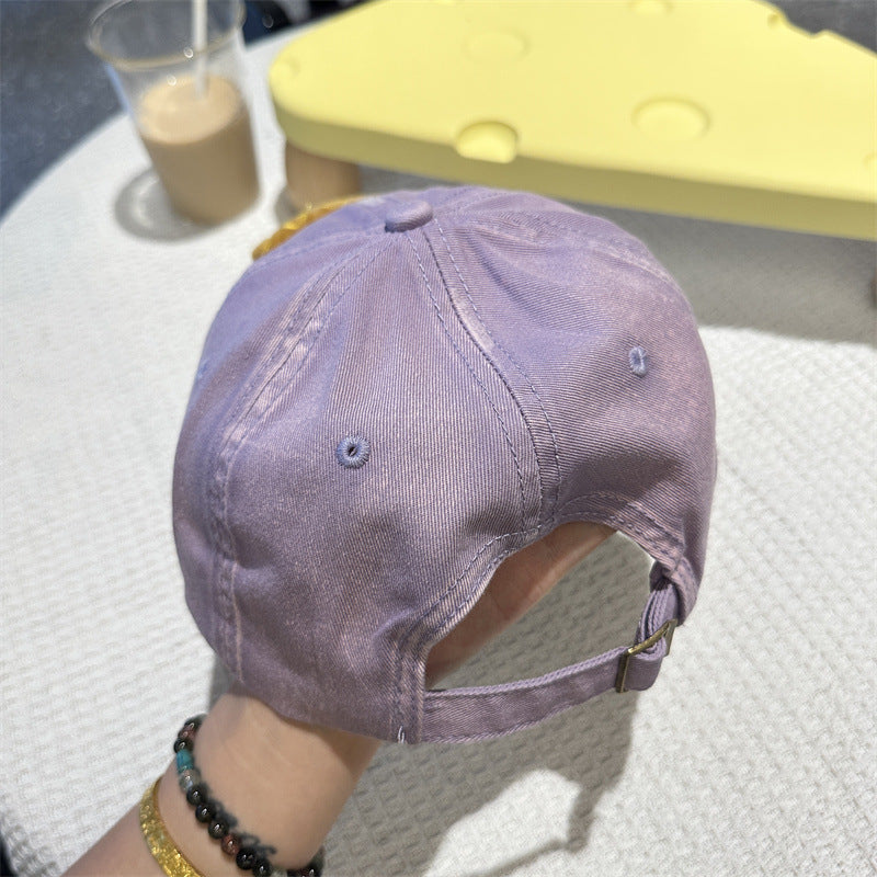 Adorable Cartoon Cat & Stars Baseball Cap - 100% Cotton, Adjustable Fit, Sun Protection(blue) V888-ELOSUNG35376