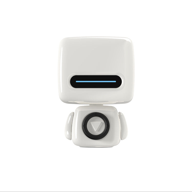Mini Robot Style Bluetooth Speaker - Portable, 8-9 Hr Playtime, Built-in Mic & Lanyard(White) V888-ELOSUNG35385