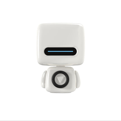 Mini Robot Style Bluetooth Speaker - Portable, 8-9 Hr Playtime, Built-in Mic & Lanyard(White) V888-ELOSUNG35385