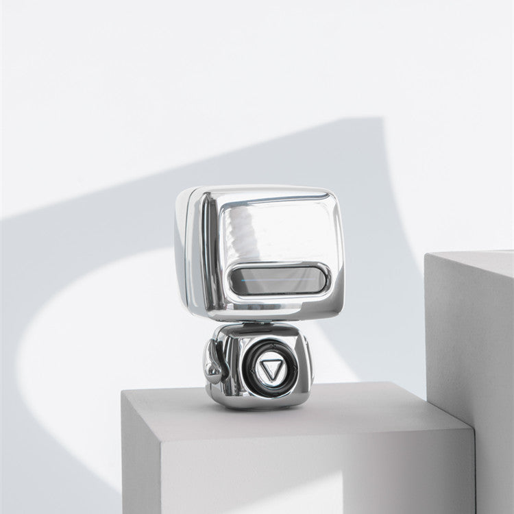 Mini Robot Style Bluetooth Speaker - Portable, 8-9 Hr Playtime, Built-in Mic & Lanyard(White) V888-ELOSUNG35385