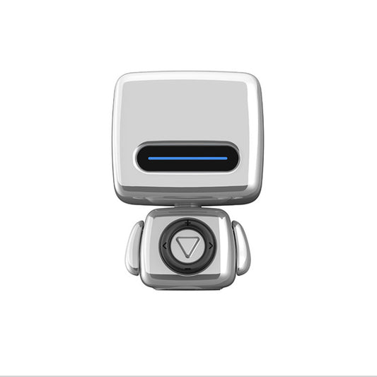 Mini Robot Style Bluetooth Speaker - Portable, 8-9 Hr Playtime, Built-in Mic & Lanyard(Silver Gray) V888-ELOSUNG35386