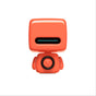 Mini Robot Style Bluetooth Speaker - Portable, 8-9 Hr Playtime, Built-in Mic & Lanyard(red) V888-ELOSUNG35387