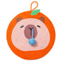 Fruit-Themed Capybara Cat Scratching Pad - Sisal Rope, EVA Non-Slip Backing, Hanging or Floor Use(orange) V888-ELOSUNG35388