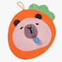 Fruit-Themed Capybara Cat Scratching Pad - Sisal Rope, EVA Non-Slip Backing, Hanging or Floor Use(Carrot V888-ELOSUNG35391