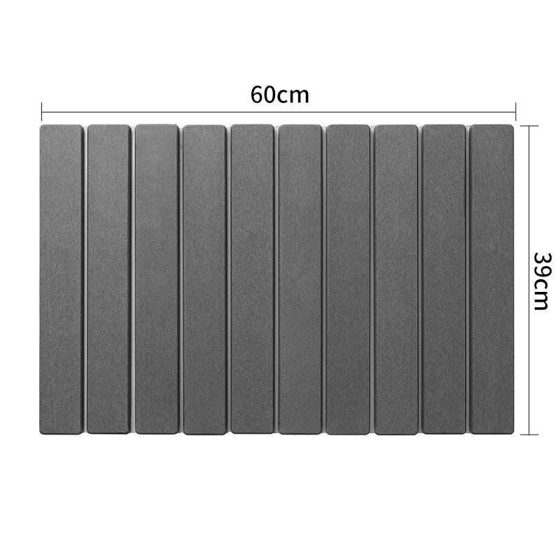 Collapsible Diatom Mud Bath Mat - Quick Dry, Non-Slip, Odor-Free Absorbent Pad(dark grey) V888-ELOSUNG35393