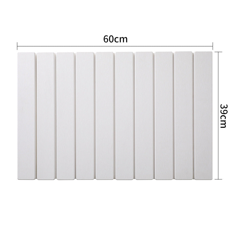 Collapsible Diatom Mud Bath Mat - Quick Dry, Non-Slip, Odor-Free Absorbent Pad(white) V888-ELOSUNG35395