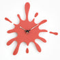 Creative Splatter Design Wall Clock - Silent Movement, Modern Decorative Timepiece(red) V888-ELOSUNG35427