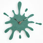 Creative Splatter Design Wall Clock - Silent Movement, Modern Decorative Timepiece(green) V888-ELOSUNG35428