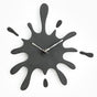Creative Splatter Design Wall Clock - Silent Movement, Modern Decorative Timepiece(black) V888-ELOSUNG35430