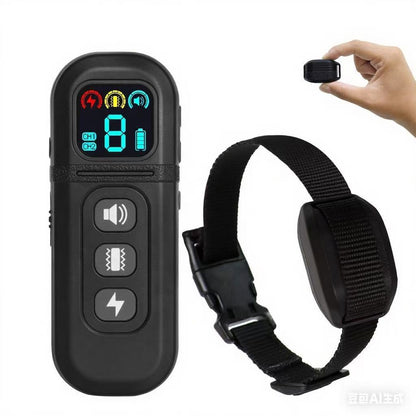 Ultra-Small & Lightweight Dog Training Collar with Remote - 3 Modes, Adjustable Levels, Fits All Sizes(black) V888-ELOSUNG35455