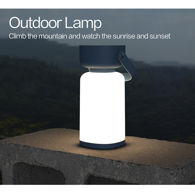 Portable LED Outdoor Camping Lantern - USB Rechargeable, 1200mAh Battery, Emergency Light(Brown) V888-ELOSUNG35460