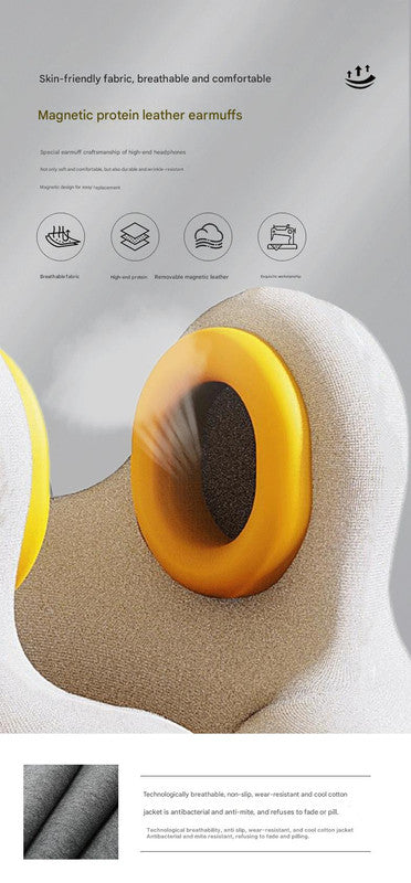 Smart Neck Pillow with Dual Noise Reduction, HIFI Bluetooth Music & Graphene Heating - Sleep Elf" Travel V888-ELOSUNG35484