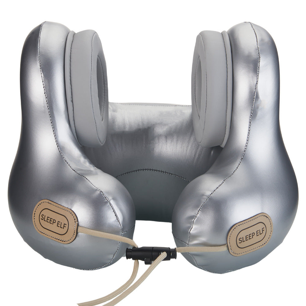Smart Neck Pillow with Dual Noise Reduction, HIFI Bluetooth Music & Graphene Heating - Sleep Elf" Travel V888-ELOSUNG35487