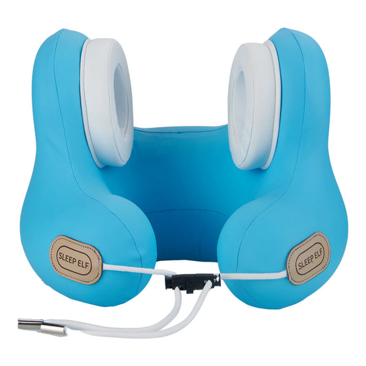 Smart Neck Pillow with Dual Noise Reduction, HIFI Bluetooth Music & Graphene Heating - Sleep Elf" Travel V888-ELOSUNG35488
