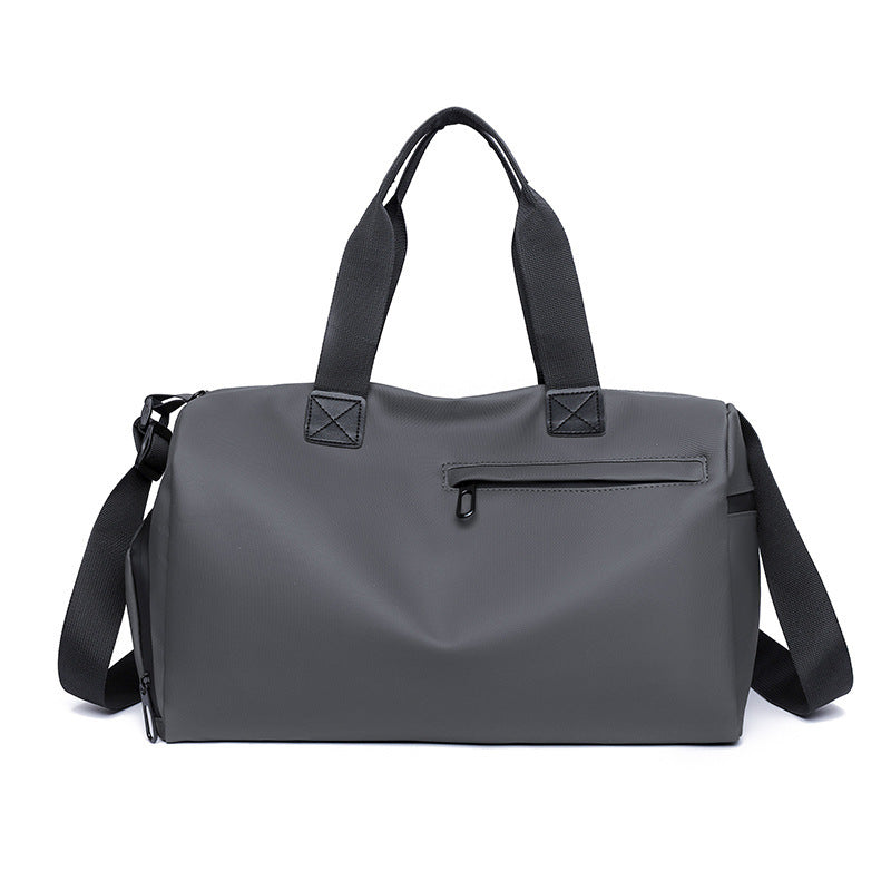 Large Capacity Travel Duffel Bag with Shoe Compartment & Wet Pocket - Multi-Purpose Gym & Weekend Bag(Grey) V888-ELOSUNG35497