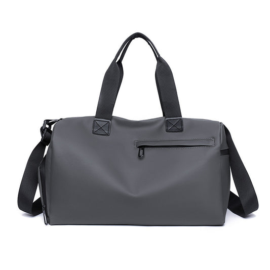 Large Capacity Travel Duffel Bag with Shoe Compartment & Wet Pocket - Multi-Purpose Gym & Weekend Bag(Grey) V888-ELOSUNG35497