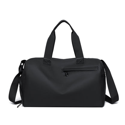 Large Capacity Travel Duffel Bag with Shoe Compartment & Wet Pocket - Multi-Purpose Gym & Weekend Bag(Black) V888-ELOSUNG35498