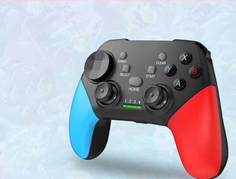 Multi-Platform Wireless Gaming Controller with Dual Motor Vibration, Turbo & Phone Holder(Black, Red and Blue) V888-ELOSUNG35536