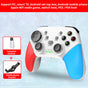 Multi-Platform Wireless Gaming Controller with Dual Motor Vibration, Turbo & Phone Holder(White, red and blue V888-ELOSUNG35539