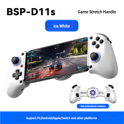 Multi-Platform Telescopic Gaming Controller - Hall Triggers, Esports 3D Joysticks & Macro Programming(White V888-ELOSUNG35542