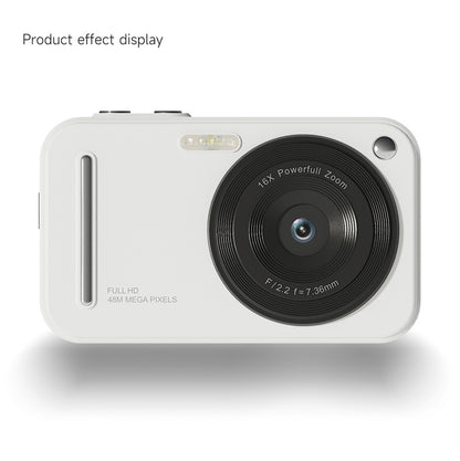 48MP Digital Camera with 16x Zoom & AF Autofocus - Full HD Vlogging Camera for Beginners & Kids(White) V888-ELOSUNG35544