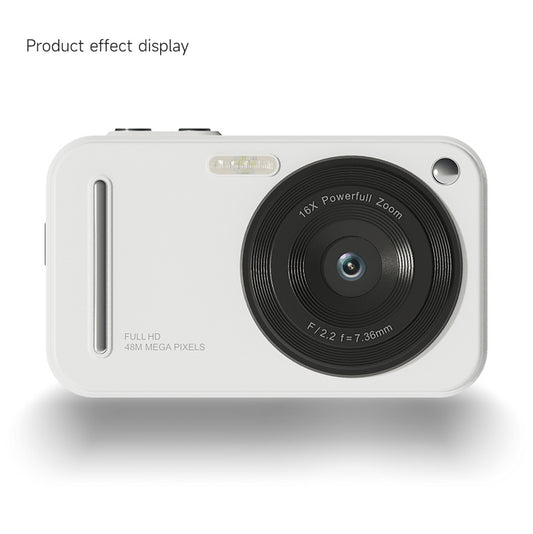 48MP Digital Camera with 16x Zoom & AF Autofocus - Full HD Vlogging Camera for Beginners & Kids(White) V888-ELOSUNG35544