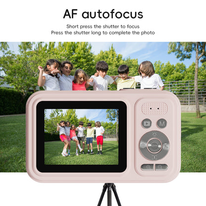 48MP Digital Camera with 16x Zoom & AF Autofocus - Full HD Vlogging Camera for Beginners & Kids(Beige) V888-ELOSUNG35548