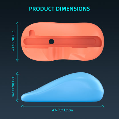 Ergonomic Mouse Grip for Nintendo Switch Joy-Con - 2-Pack Controller Holder (Orange Blue) V888-ELOSUNG35550