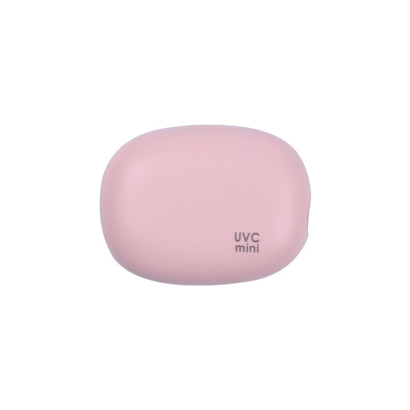 Portable UVC Toothbrush Sterilizer Case - 5-Minute Automatic Sanitizer, USB-C Rechargeable(pink) V888-ELOSUNG35565