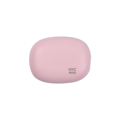 Portable UVC Toothbrush Sterilizer Case - 5-Minute Automatic Sanitizer, USB-C Rechargeable(pink) V888-ELOSUNG35565