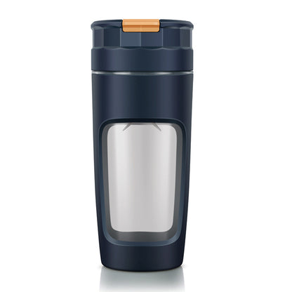 Large 600ML Portable Blender - USB-C Rechargeable Smoothie Maker with 4 Stainless Steel Blades(blue) V888-ELOSUNG35570