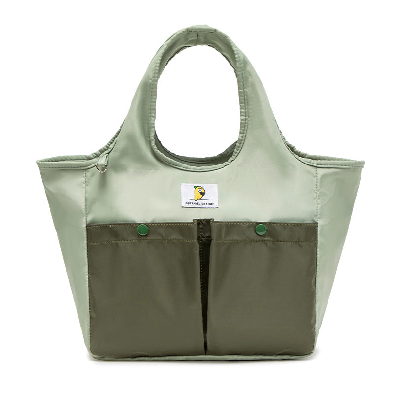 Insulated Lunch Tote Bag - Large Capacity, Multi-Pocket, Waterproof & Stain-Resistant Lining(green) V888-ELOSUNG35574