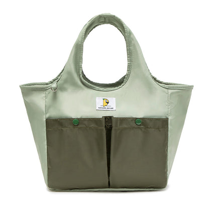 Insulated Lunch Tote Bag - Large Capacity, Multi-Pocket, Waterproof & Stain-Resistant Lining(green) V888-ELOSUNG35574