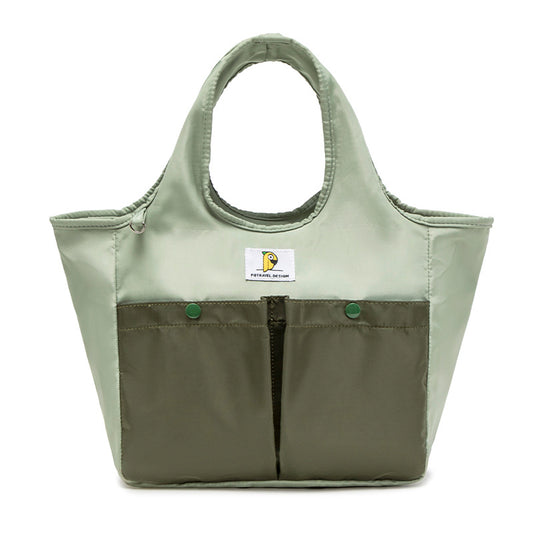 Insulated Lunch Tote Bag - Large Capacity, Multi-Pocket, Waterproof & Stain-Resistant Lining(green) V888-ELOSUNG35574